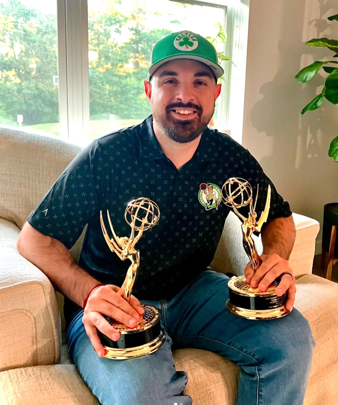 Vincent Rubinaccio with Emmy Awards