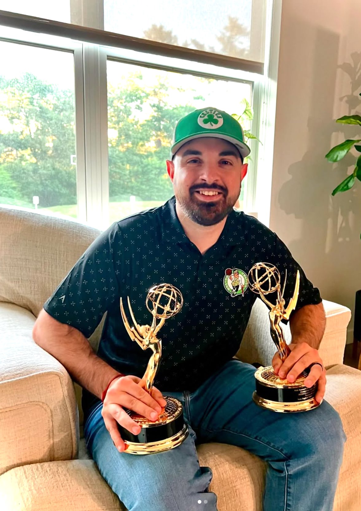 Vincent Rubinaccio with Emmy Awards